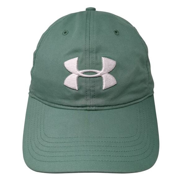 Under Armour Slideback Baseball Cap Green One Size Adjustable Embroidered - Picture 1 of 9
